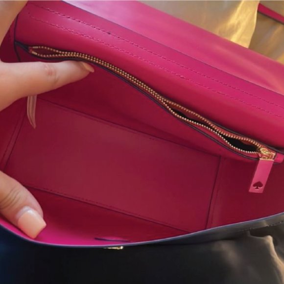 Kate Spade Blue + Pink Crossbody Bag - EUC - Picture 5 of 8